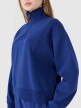 Damska bluza dresowa nierozpinana bez kaptura 4F 4FWSS25TSWSF1545 - granatowa