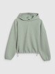 mini: Damska bluza dresowa nierozpinana z kapturem 4F 4FWAW25TSWSF1847 - zielona (8)
