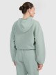mini: Damska bluza dresowa nierozpinana z kapturem 4F 4FWAW25TSWSF1847 - zielona (7)