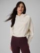  4F Damska bluza dresowa nierozpinana z kapturem 4F 4FWSS26TSWSF2175  kremowa Kremowy