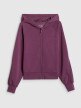 mini: Damska bluza dresowa rozpinana z kapturem 4F 4FWSS26TSWSF2178 - fioletowa (7)