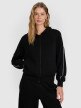 4F Damska bluza dresowa rozpinana z kapturem 4F 4FRAW25TSWSF2410  czarna Czarny