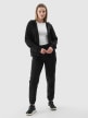 Damska bluza dresowa rozpinana z kapturem 4F 4FWMM00TSWSF1467 - czarna