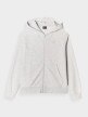 Damska bluza dresowa rozpinana z kapturem 4F 4FWMM00TSWSF1763 - szara