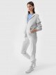 Damska bluza dresowa rozpinana z kapturem 4F 4FWMM00TSWSF1763 - szara