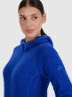 Damska bluza trekkingowa z kapturem Primaloft Active 4F 4FWSS25TFSWF481 - niebieska