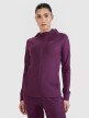 Damska bluza treningowa rozpinana z kapturem 4F 4FRSS25TFSWF467 - fioletowa