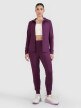 Damska bluza treningowa rozpinana z kapturem 4F 4FRSS25TFSWF467 - fioletowa