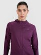 Damska bluza treningowa rozpinana z kapturem 4F 4FRSS25TFSWF467 - fioletowa