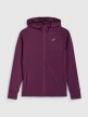 Damska bluza treningowa rozpinana z kapturem 4F 4FRSS25TFSWF467 - fioletowa