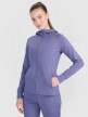 4F Damska bluza treningowa rozpinana z kapturem 4F 4FRSS25TFSWF467  niebieska Niebieski