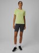 mini: Damska koszulka do biegania 4F 4FWSS26TFTSF1801 - żółta (2)