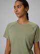 mini: Damska koszulka do biegania szybkochnąca 4F 4FWSS26TFTSF1805 - khaki (4)
