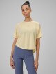  4F Damska koszulka do jogi 4F 4FRSS26TFTSF2331  żółta żółty