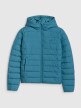 mini: Damska kurtka puchowa pikowana 4F 4FWAW25TDJAF580 - turkusowa (7)