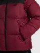 mini: Damska kurtka puchowa pikowana 4F 4FWAW25TDJAF581 - bordowa (5)