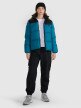 mini: Damska kurtka puchowa pikowana 4F 4FWAW25TDJAF581 - turkusowa (2)