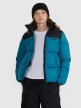 mini: Damska kurtka puchowa pikowana 4F 4FWAW25TDJAF581 - turkusowa (6)