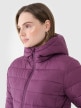 mini: Damska kurtka puchowa pikowana 4F 4FWSS25TDJAF534 - fioletowa (5)