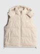 mini: Damski bezrękawnik puchowy pikowany 4F 4FRSS26TVJAF415 - beżowy (8)
