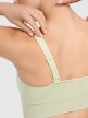 mini: Damski biustonosz do jogi i pilatesu 4F 4FWAW25USBAF210 - zielony (5)