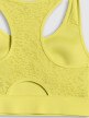 mini: Damski biustonosz treningowy 4F 4FRSS26USBAF326 - limonkowy (10)