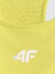 mini: Damski biustonosz treningowy 4F 4FRSS26USBAF326 - limonkowy (15)