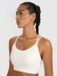 mini: Damski biustonosz treningowy 4F 4FWAW25USBAF218 - beżowy (11)