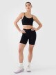 Damski biustonosz treningowy 4F 4FWSS25USBAF151 - czarny