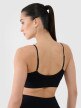 Damski biustonosz treningowy 4F 4FWSS25USBAF151 - czarny