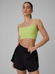 mini: Damski biustonosz treningowy 4F 4FWSS26USBAF207 -  limonkowy (1)