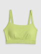 mini: Damski biustonosz treningowy 4F 4FWSS26USBAF207 -  limonkowy (8)