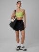 mini: Damski biustonosz treningowy 4F 4FWSS26USBAF207 -  limonkowy (2)