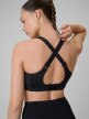 mini: Damski biustonosz treningowy 4F 4FWSS26USBAF222 - czarny (6)