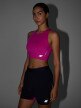 mini: Damski crop-top do biegania 4F 4FWSS26TFSLF0902 - różowy (5)