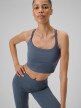 mini: Damski crop-top do jogi 4F 4FWSS26TFSLF0745 - denim (3)