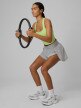 mini: Damski crop-top treningowy 4F 4FWSS26TFSLF0751 - limonkowy (2)