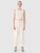Damski crop top 4F 4FRSS25TSLEF234 - biały