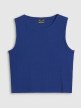 Damski crop top 4F 4FRSS25TSLEF234 - granatowy