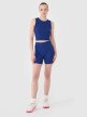 Damski crop top 4F 4FRSS25TSLEF234 - granatowy