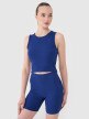 4F Damski crop top 4F 4FRSS25TSLEF234  granatowy Granatowy