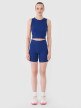 Damski crop top 4F 4FRSS25TSLEF234 - granatowy