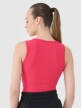 Damski crop top 4F 4FRSS25TSLEF234 - różowy