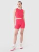 Damski crop top 4F 4FRSS25TSLEF234 - różowy