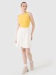 Damski crop top 4F 4FRSS25TSLEF234 - żółty