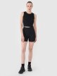 Damski crop top 4F 4FRSS25TSLEF234 - czarny