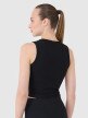 Damski crop top 4F 4FRSS25TSLEF234 - czarny