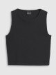 Damski crop top 4F 4FRSS25TSLEF234 - czarny