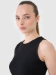 Damski crop top 4F 4FRSS25TSLEF234 - czarny