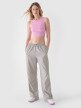 Damski crop top 4F 4FWSS24TSLEF066 - różowy